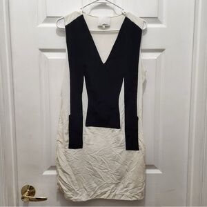 3.1 Phillip Lim Black & White Sleeveless Silk Dress